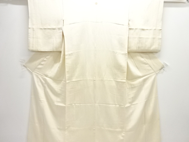 アンティーク　白錦紗一ツ紋中着